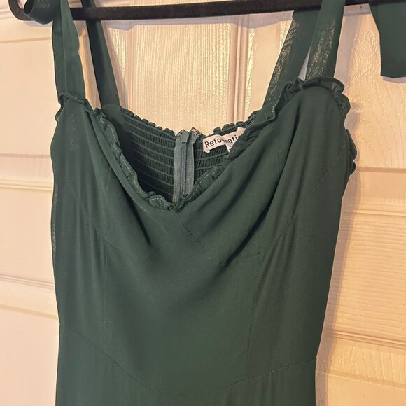 Reformation Jasen ruffled georgette maxi gown - Picture 6 of 8